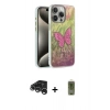 MARSİLYAN™- iPhone 15 Pro Kılıf Zirve Modern Prime - Siyah Joko Magic 5D Hayalet Cam + Raze Metal Kamera Lens - GS
