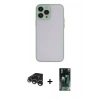 MARSİLYAN™- iPhone 15 Pro Max Kılıf Ahenk Çizgi Serisi - Şeffaf 360 Full Body Arka Koruyucu + Raze Metal Kamera Lens - GS