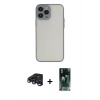 MARSİLYAN™- iPhone 15 Pro Max Kılıf Ahenk Çizgi Serisi - Şeffaf 360 Full Body Arka Koruyucu + Raze Metal Kamera Lens - LT