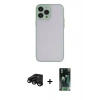 MARSİLYAN™- iPhone 15 Pro Max Kılıf Ahenk Çizgi Serisi - Şeffaf 360 Full Body Arka Koruyucu + Raze Metal Kamera Lens - SH