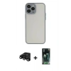 MARSİLYAN™- iPhone 15 Pro Max Kılıf Ahenk Çizgi Serisi - Şeffaf 360 Full Body Arka Koruyucu + Raze Metal Kamera Lens - SH