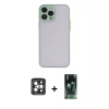 MARSİLYAN™- iPhone 15 Pro Max Kılıf Ahenk Çizgi Serisi - Siyah 360 Mat Full Body Arka Koruyucu + PVD Metal Kamera Lens - GI