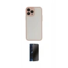 MARSİLYAN™- iPhone 15 Pro Max Kılıf Ahenk Çizgi Serisi - Siyah 3D Antistatik Hayalet Cam Ekran Koruyucu