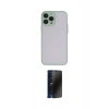 MARSİLYAN™- iPhone 15 Pro Max Kılıf Ahenk Çizgi Serisi - Siyah 3D Antistatik Hayalet Cam Ekran Koruyucu