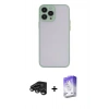 MARSİLYAN™- iPhone 15 Pro Max Kılıf Ahenk Çizgi Serisi - Siyah Bilvis 5in1 3D Magic Cam Ekran Koruyucu + Raze Metal Kamera Lens - TMGI