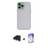 MARSİLYAN™- iPhone 15 Pro Max Kılıf Ahenk Çizgi Serisi - Siyah Bilvis 5in1 3D Magic Cam Ekran Koruyucu + Raze Metal Kamera Lens - LT