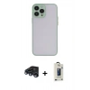 MARSİLYAN™- iPhone 15 Pro Max Kılıf Ahenk Çizgi Serisi - Siyah Bilvis Hayalet Cam Ekran Koruyucu + Raze Metal Kamera Lens - LT