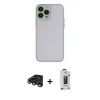 MARSİLYAN™- iPhone 15 Pro Max Kılıf Ahenk Çizgi Serisi - Siyah Bilvis Hayalet Cam Ekran Koruyucu + Raze Metal Kamera Lens - TMGI