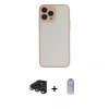 MARSİLYAN™- iPhone 15 Pro Max Kılıf Ahenk Çizgi Serisi - Siyah Joko Magic 5D Cam + Raze Metal Kamera Lens - LT