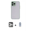 MARSİLYAN™- iPhone 15 Pro Max Kılıf Ahenk Çizgi Serisi - Siyah Joko Magic 5D Cam + PVD Metal Kamera Lens - GS