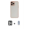 MARSİLYAN™- iPhone 15 Pro Max Kılıf Ahenk Çizgi Serisi - Siyah Joko Magic 5D Cam + PVD Metal Kamera Lens - LT