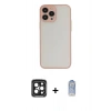 MARSİLYAN™- iPhone 15 Pro Max Kılıf Ahenk Çizgi Serisi - Siyah Joko Magic 5D Cam + PVD Metal Kamera Lens - SH
