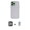 MARSİLYAN™- iPhone 15 Pro Max Kılıf Ahenk Çizgi Serisi - Siyah Joko Magic 5D Cam + PVD Metal Kamera Lens - SH