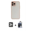 MARSİLYAN™- iPhone 15 Pro Max Kılıf Ahenk Çizgi Serisi - Siyah Vanessa Magic Cam + PVD Metal Kamera Lens - GI
