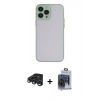 MARSİLYAN™- iPhone 15 Pro Max Kılıf Ahenk Çizgi Serisi - Siyah Vanessa Magic Cam + Raze Metal Kamera Lens - LT