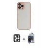 MARSİLYAN™- iPhone 15 Pro Max Kılıf Ahenk Çizgi Serisi - Siyah Vanessa Magic Cam + PVD Metal Kamera Lens - LT