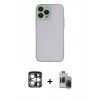 MARSİLYAN™- iPhone 15 Pro Max Kılıf Ahenk Çizgi Serisi - Siyah Vanessa Magic Hayalet Cam + PVD Metal Kamera Lens - GS