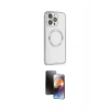 MARSİLYAN™- iPhone 15 Pro Max Kılıf Ahenk Işık Serisi - Siyah 3D Antistatik Mat Seramik Nano Ekran Koruyucu