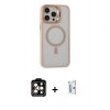 MARSİLYAN™- iPhone 15 Pro Max Kılıf Ahenk Klasik Özel Seri - Siyah Bilvis 0.18mm Plus Cam Ekran Koruyucu + PVD Metal Kamera Lens - TU
