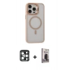 MARSİLYAN™- iPhone 15 Pro Max Kılıf Ahenk Klasik Özel Seri - Siyah Bilvis Hayalet Cam Ekran Koruyucu + PVD Metal Kamera Lens - LT