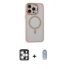 MARSİLYAN™- iPhone 15 Pro Max Kılıf Ahenk Klasik Özel Seri - Siyah Joko Magic 5D Cam + Gümüş PVD Metal Kamera Lens