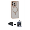 MARSİLYAN™- iPhone 15 Pro Max Kılıf Ahenk Klasik Özel Seri - Siyah Vanessa Magic Cam + Raze Metal Kamera Lens - LT