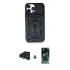 MARSİLYAN™- iPhone 15 Pro Max Kılıf Ahenk Klasik - Şeffaf 360 Full Body Arka Koruyucu + Raze Metal Kamera Lens - LT