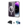 MARSİLYAN™- iPhone 15 Pro Max Kılıf Ahenk Minimal Serisi - Siyah 3D Antistatik Seramik Nano Ekran Koruyucu + Raze Metal Kamera Lens - LT