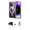 MARSİLYAN™- iPhone 15 Pro Max Kılıf Ahenk Minimal Serisi - Siyah Joko Magic 5D Cam + Raze Metal Kamera Lens - GS