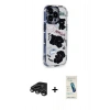 MARSİLYAN™- iPhone 15 Pro Max Kılıf Ahenk Modern Serisi - Şeffaf Pasifik Cam Ekran Koruyucu + Raze Metal Kamera Lens - TMGI