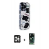 MARSİLYAN™- iPhone 15 Pro Max Kılıf Ahenk Modern Serisi - Siyah 360 Mat Full Body Arka Koruyucu + PVD Metal Kamera Lens - GI