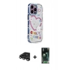 MARSİLYAN™- iPhone 15 Pro Max Kılıf Ahenk Modern Serisi - Siyah 360 Mat Full Body Arka Koruyucu + Raze Metal Kamera Lens - TMGI