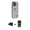 MARSİLYAN™- iPhone 15 Pro Max Kılıf Ahenk Modern Serisi - Siyah 360 Mat Full Body Arka Koruyucu + Raze Metal Kamera Lens - TMGI