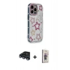 MARSİLYAN™- iPhone 15 Pro Max Kılıf Ahenk Modern Serisi - Siyah Bilvis 3D Cam Ekran Koruyucu + Raze Metal Kamera Lens - LT