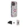 MARSİLYAN™- iPhone 15 Pro Max Kılıf Ahenk Modern Serisi - Siyah Bilvis 3D Cam Ekran Koruyucu + Raze Metal Kamera Lens - TMGI