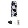 MARSİLYAN™- iPhone 15 Pro Max Kılıf Ahenk Modern Serisi - Siyah Bilvis 3D Cam Ekran Koruyucu + Raze Metal Kamera Lens - LT