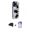 MARSİLYAN™- iPhone 15 Pro Max Kılıf Ahenk Modern Serisi - Siyah Bilvis 5in1 3D Magic Cam Ekran Koruyucu + Raze Metal Kamera Lens - LT