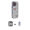MARSİLYAN™- iPhone 15 Pro Max Kılıf Ahenk Modern Serisi - Siyah Joko Magic 5D Cam + PVD Metal Kamera Lens - GS