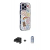 MARSİLYAN™- iPhone 15 Pro Max Kılıf Ahenk Modern Serisi - Siyah Joko Magic 5D Cam + Titanyum Gri Raze Metal Kamera Lens