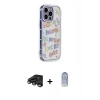 MARSİLYAN™- iPhone 15 Pro Max Kılıf Ahenk Modern Serisi - Siyah Joko Magic 5D Cam + Titanyum Gri Raze Metal Kamera Lens