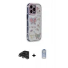 MARSİLYAN™- iPhone 15 Pro Max Kılıf Ahenk Modern Serisi - Siyah Joko Magic 5D Cam + Titanyum Gri Raze Metal Kamera Lens