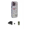 MARSİLYAN™- iPhone 15 Pro Max Kılıf Ahenk Modern Serisi - Siyah Joko Magic 5D Hayalet Cam + Raze Metal Kamera Lens - GS