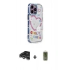 MARSİLYAN™- iPhone 15 Pro Max Kılıf Ahenk Modern Serisi - Siyah Joko Magic 5D Hayalet Cam + Raze Metal Kamera Lens - GS