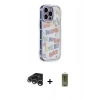 MARSİLYAN™- iPhone 15 Pro Max Kılıf Ahenk Modern Serisi - Siyah Joko Magic 5D Hayalet Cam + Raze Metal Kamera Lens - GS