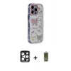 MARSİLYAN™- iPhone 15 Pro Max Kılıf Ahenk Modern Serisi - Siyah Joko Magic 5D Hayalet Cam + PVD Metal Kamera Lens - LT