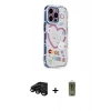 MARSİLYAN™- iPhone 15 Pro Max Kılıf Ahenk Modern Serisi - Siyah Joko Magic 5D Hayalet Cam + Raze Metal Kamera Lens - SH