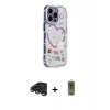 MARSİLYAN™- iPhone 15 Pro Max Kılıf Ahenk Modern Serisi - Siyah Joko Magic 5D Hayalet Cam + Raze Metal Kamera Lens - TMGI