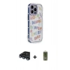 MARSİLYAN™- iPhone 15 Pro Max Kılıf Ahenk Modern Serisi - Siyah Joko Magic 5D Hayalet Cam + Raze Metal Kamera Lens - LT