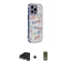 MARSİLYAN™- iPhone 15 Pro Max Kılıf Ahenk Modern Serisi - Siyah Joko Magic 5D Hayalet Cam + Raze Metal Kamera Lens - TMGI
