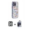 MARSİLYAN™- iPhone 15 Pro Max Kılıf Ahenk Modern Serisi - Siyah Vanessa Magic Cam + PVD Metal Kamera Lens - LT
